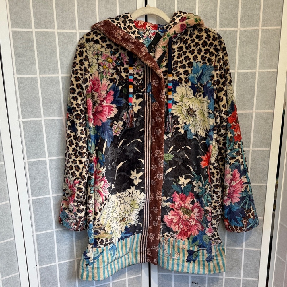 Johnny Was Ontari Sherpa Jacket Size Small